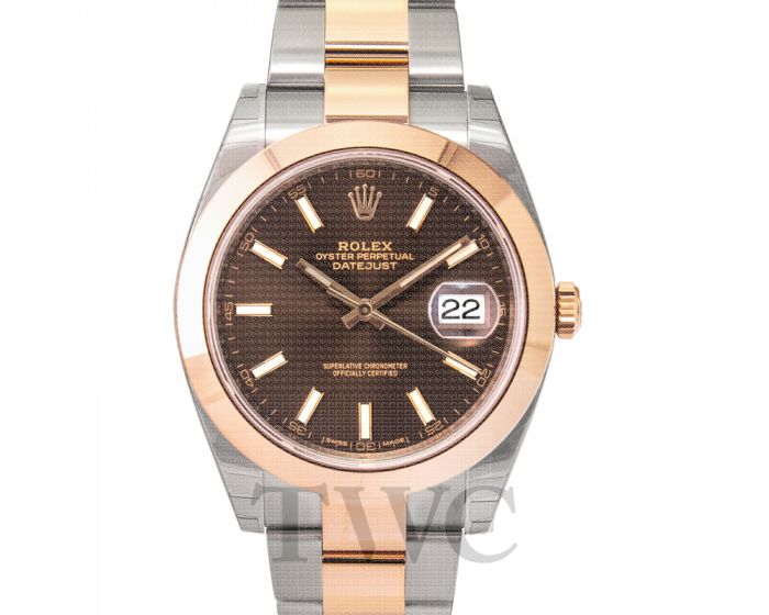 rolex datejust 41 chocolate dial