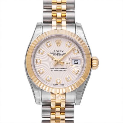 Rolex Lady Datejust 179173-Champ-G-J