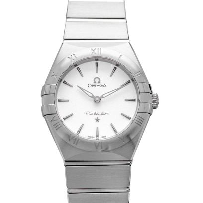 omega constellation silver