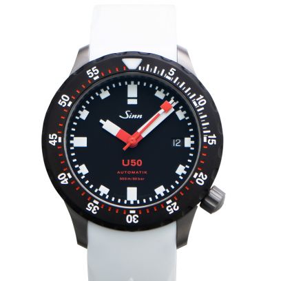 Sinn Diving Watches 1050.050-Silicone-White