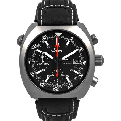 Sinn Instrument Chronographs 140.020-Leather-Cowhide-Blk-CSW