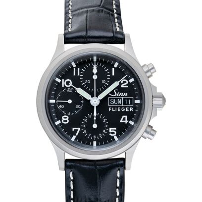 Sinn Instrument Chronographs 356.022-Leather-CWAE-Blk-CSW