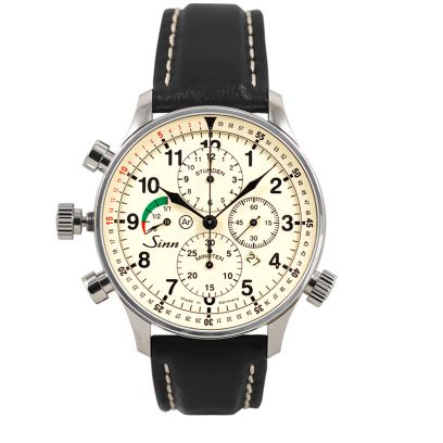 Sinn Instrument Chronographs 917.010-Leather-Cowhide-Blk-CSW