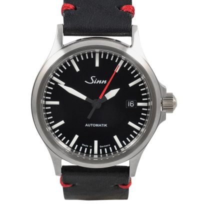 Sinn Instrument Watches 556.0106-Leather-CIVS-Blk-DSR
