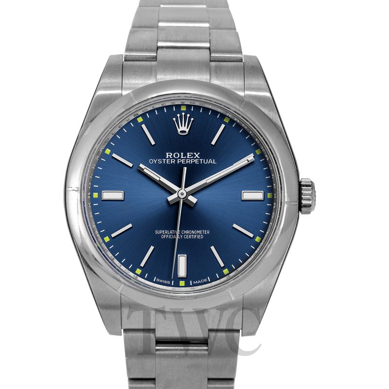 Rolex oyster perpetual shop blue price