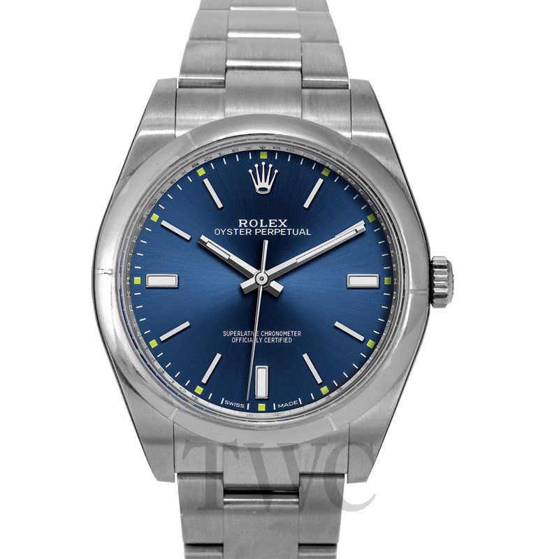 rolex perpetual blue dial