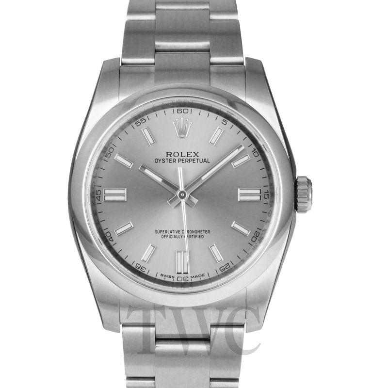 rolex oyster perpetual 36 rhodium