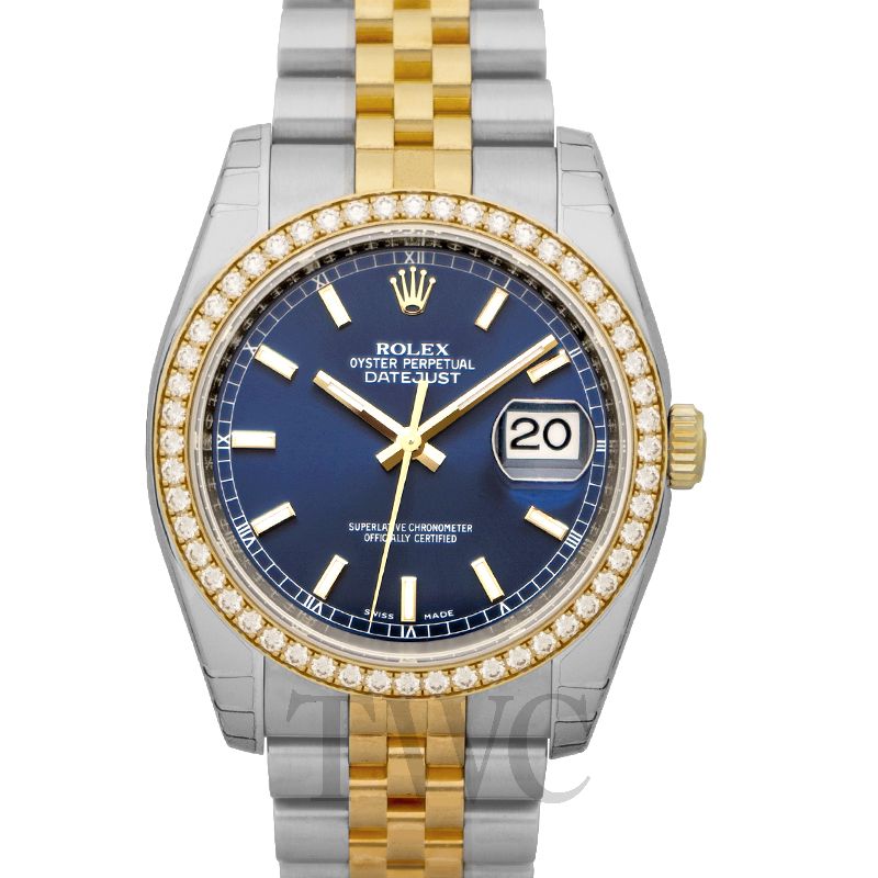 rolex datejust 36 gold steel