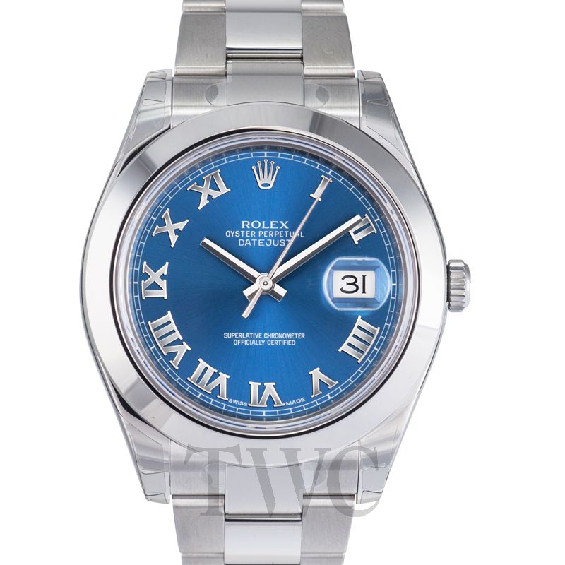 rolex 116300 blue roman