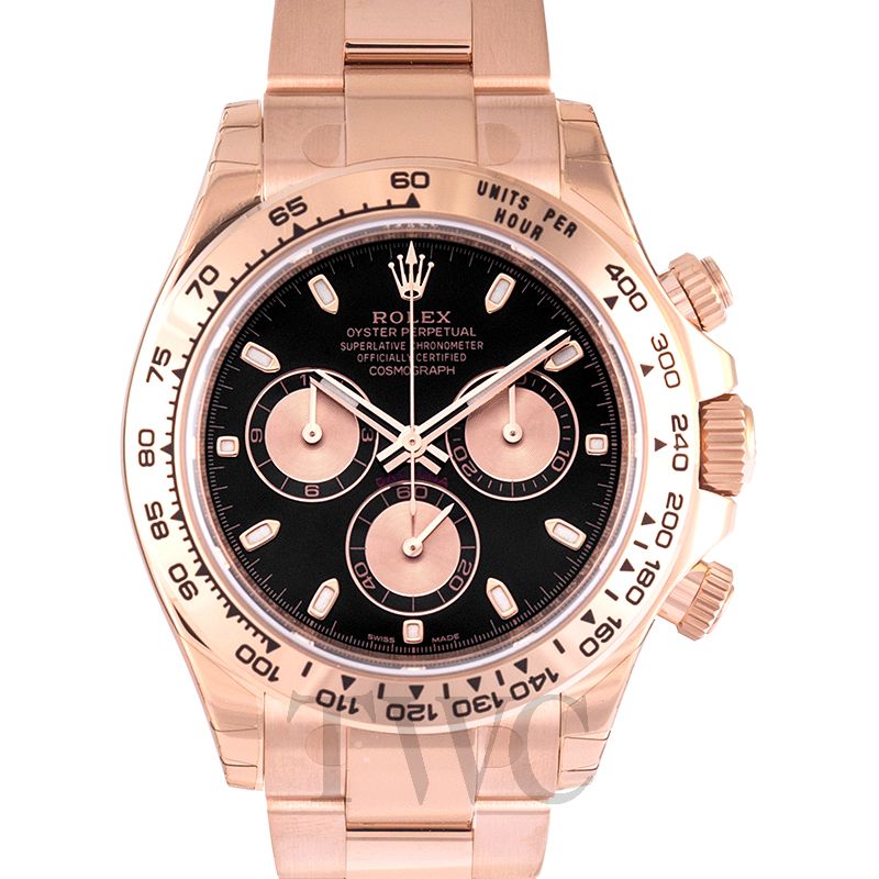 Rolex daytona rose gold black shop face