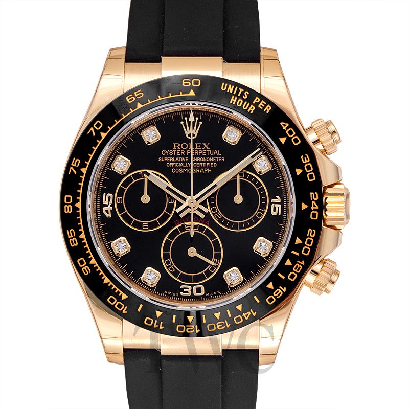 rolex daytona full gold black dial