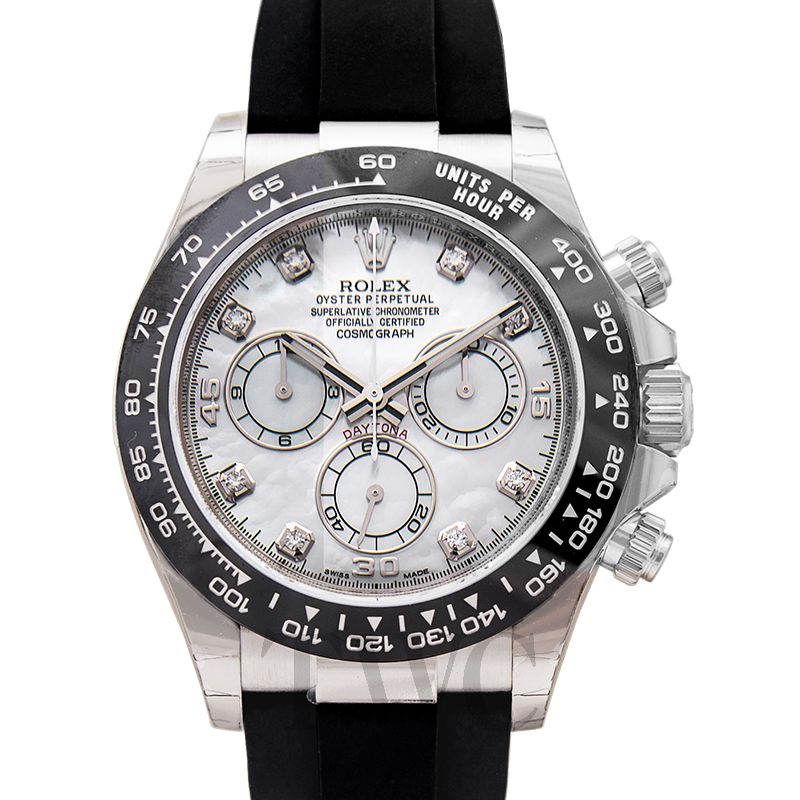 rolex daytona white gold mother of pearl dial