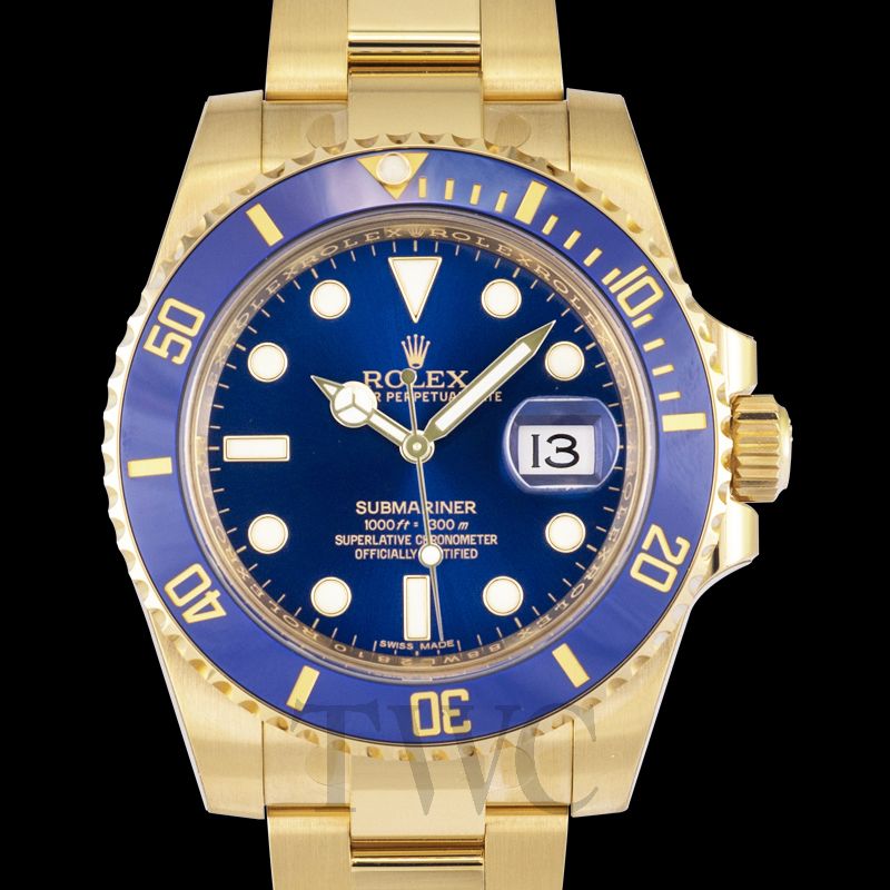 rolex submariner mens automatic watch 116618lb