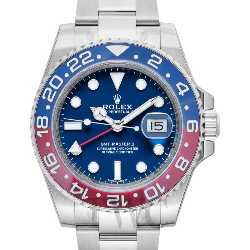 rolex gmt master ii pepsi blue dial