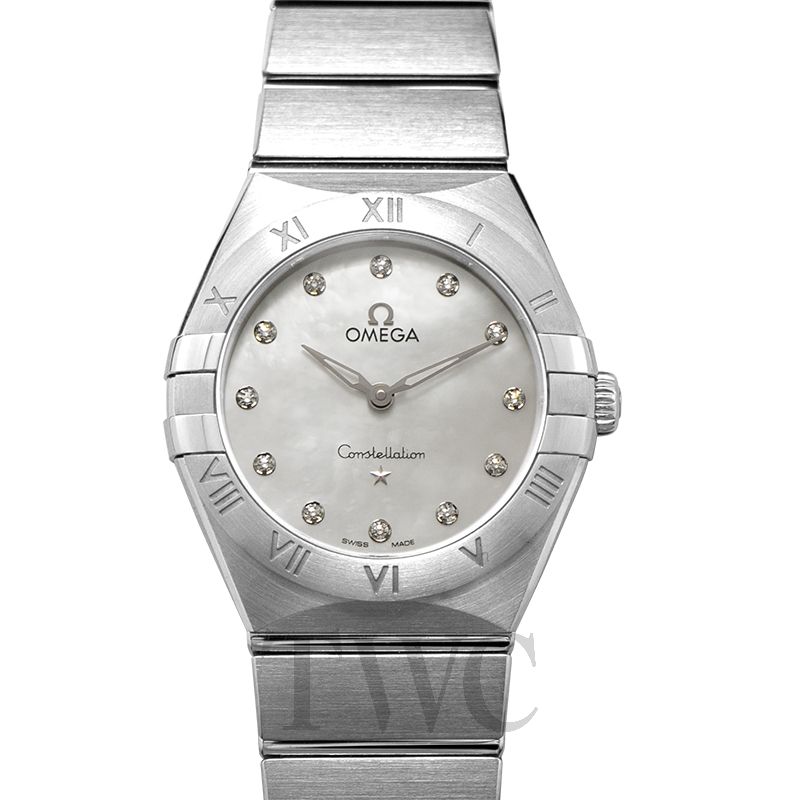 omega constellation mother of pearl dial ladies watch