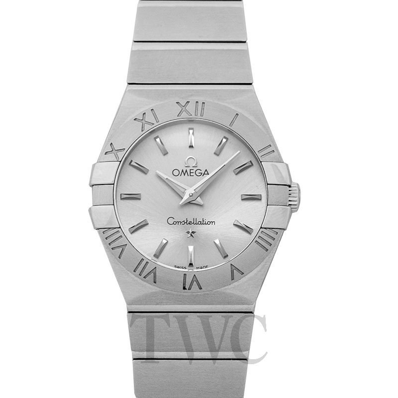 omega constellation silver