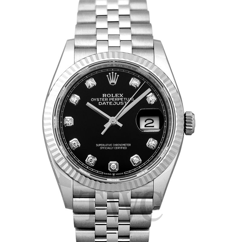 gold rolex datejust black dial