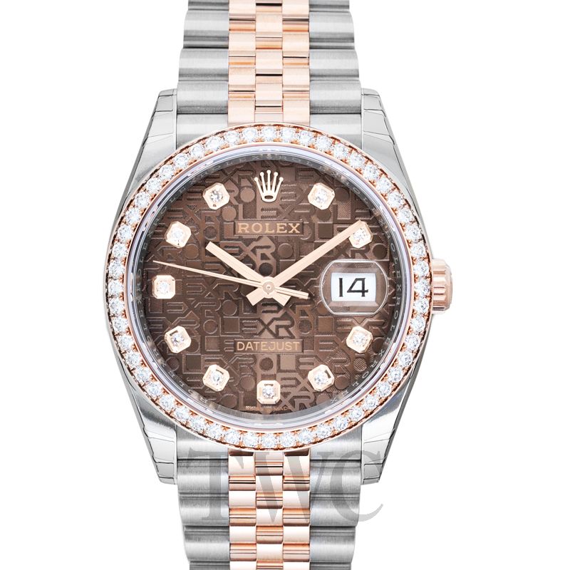 rolex datejust 36 chocolate