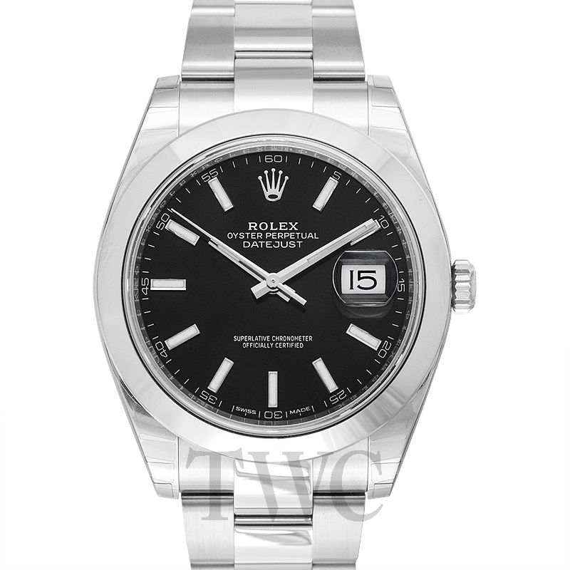 rolex datejust 41 stainless steel