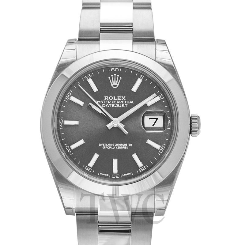 rolex oyster perpetual datejust rhodium