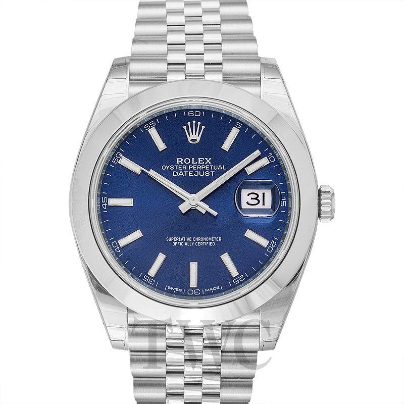 datejust blue dial automatic men's jubilee watch