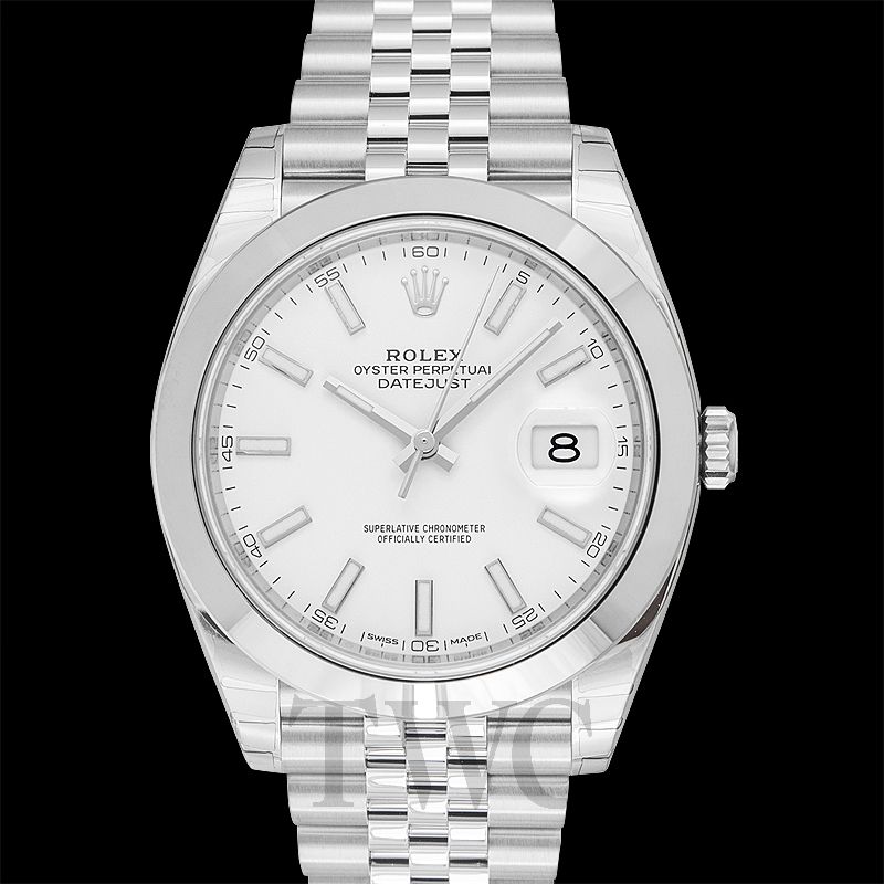 rolex datejust jubilee white dial