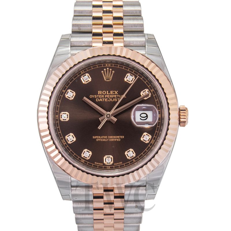 rolex datejust 41 chocolate diamond