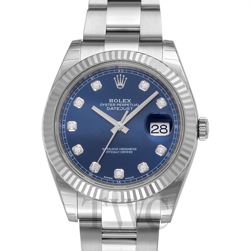 Rolex datejust blue face clearance