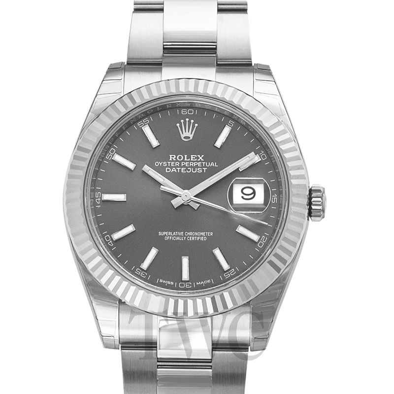 rolex datejust 41 dark rhodium oyster