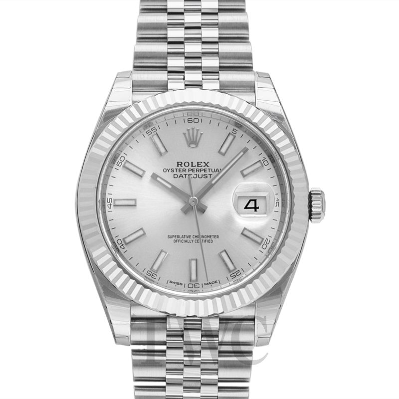 Datejust 41 silver jubilee top