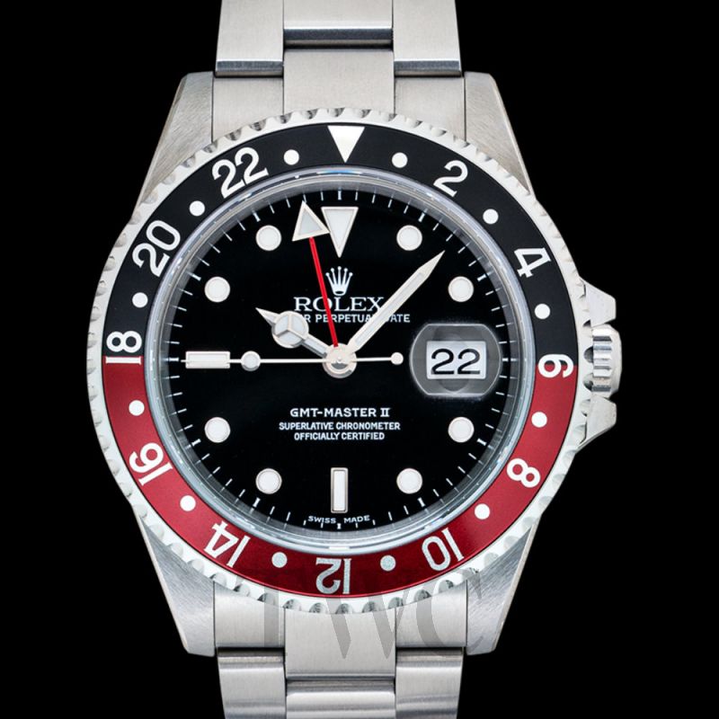 rolex gmt black and red
