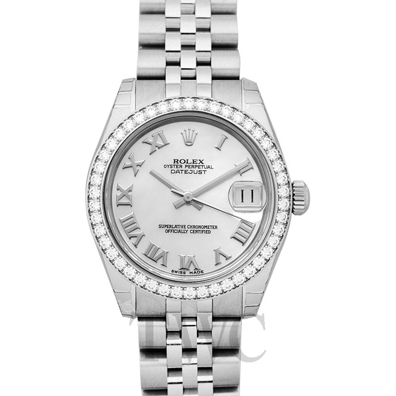 datejust white gold and stainless steel automatic