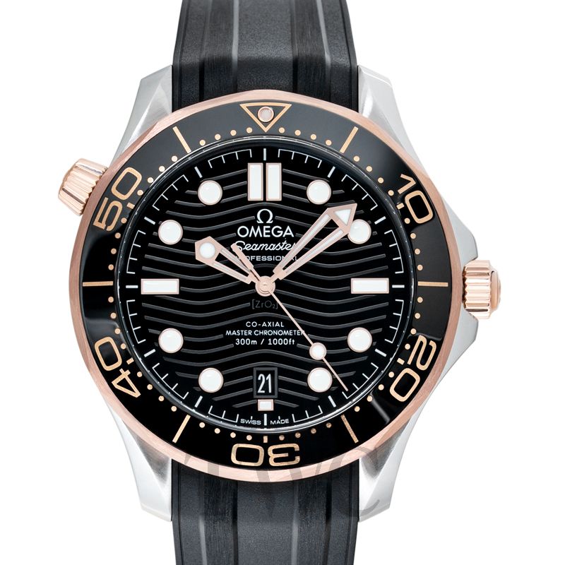 omega seamaster black and gold