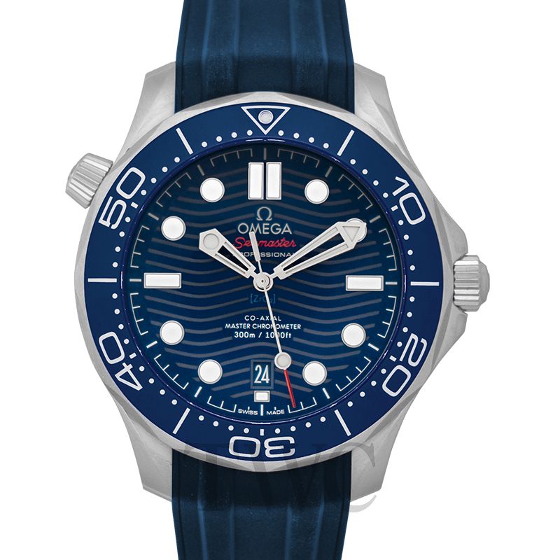 omega seamaster automatic blue dial men's watch