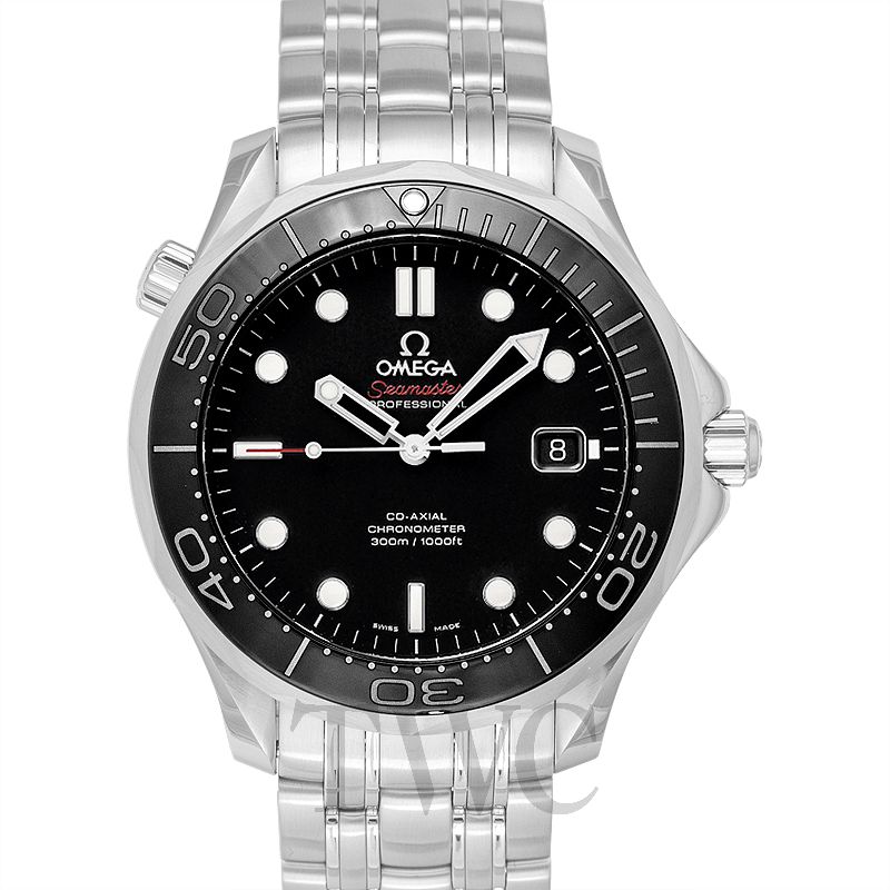 omega seamaster automatic black dial men's watch