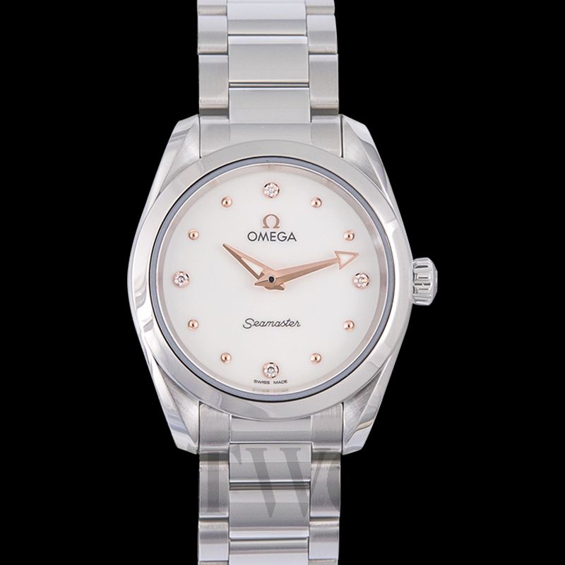 Omega seamaster aqua terra 150m quartz 28mm ladies deals watch