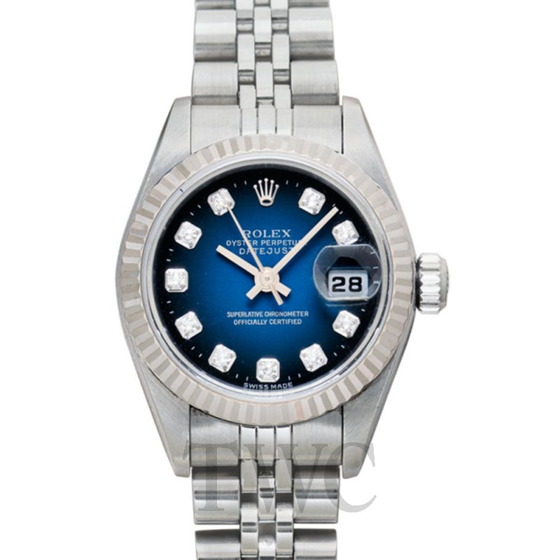 Rolex lady datejust deals 28 blue
