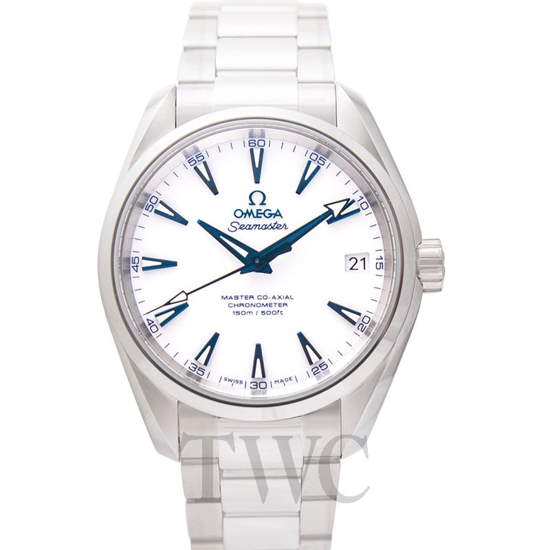 omega aqua terra white dial