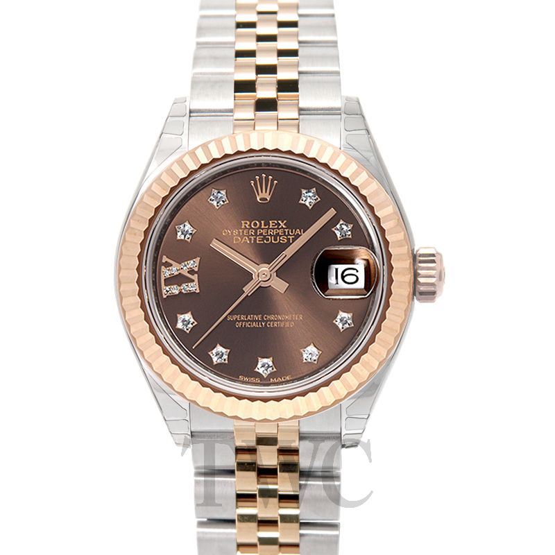 Rolex Lady-Datejust 28 Everose Gold Women's Watch