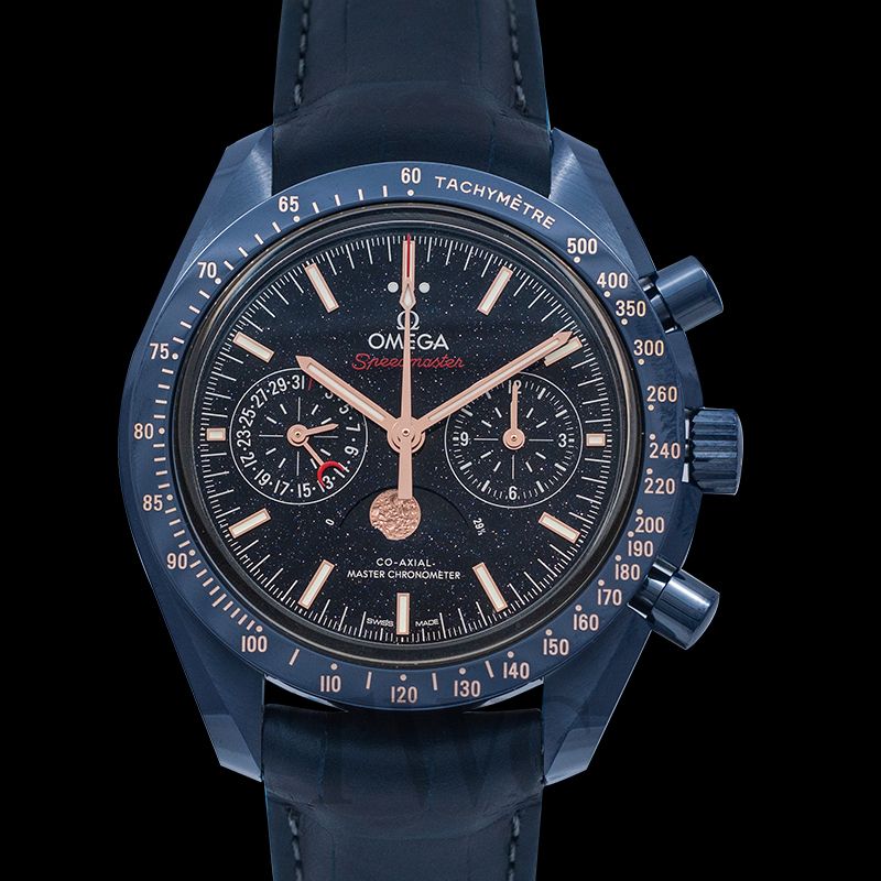 omega speedmaster moonwatch blue side of the moon