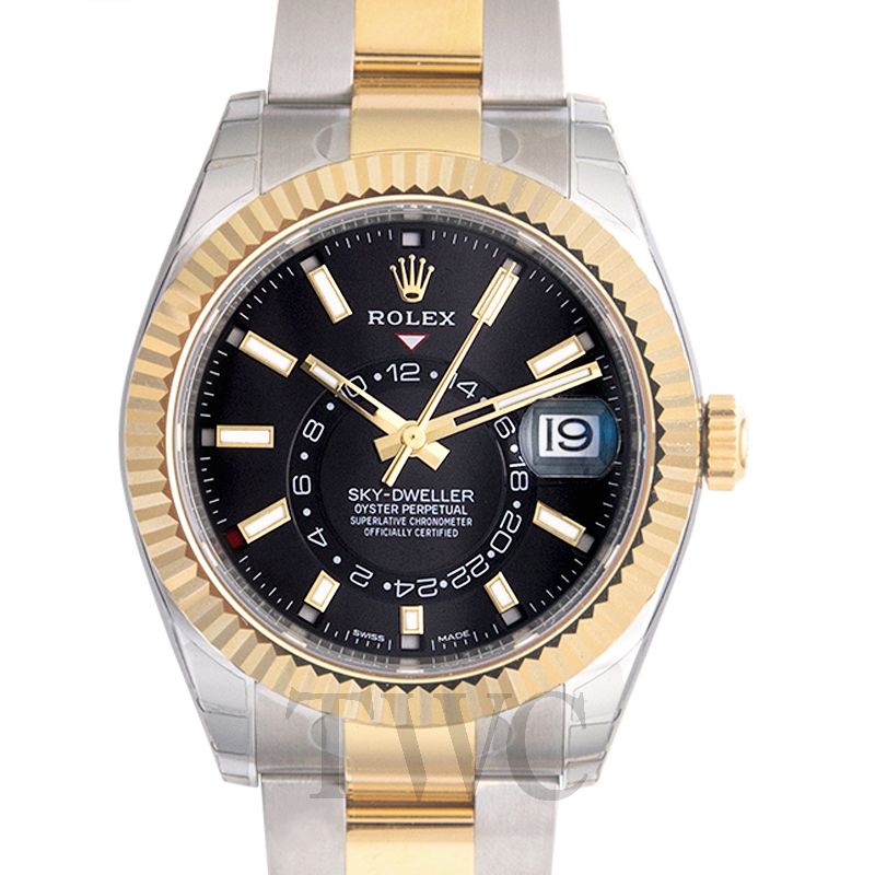 rolex sky dweller steel and gold