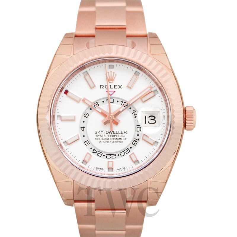 rolex sky dweller everose gold price