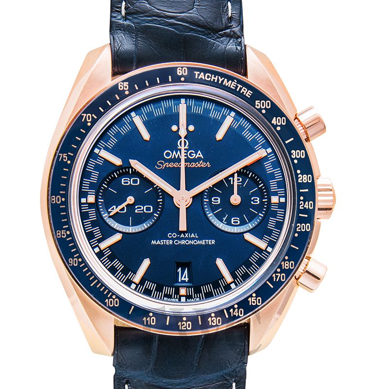 omega speedmaster chronograph blue