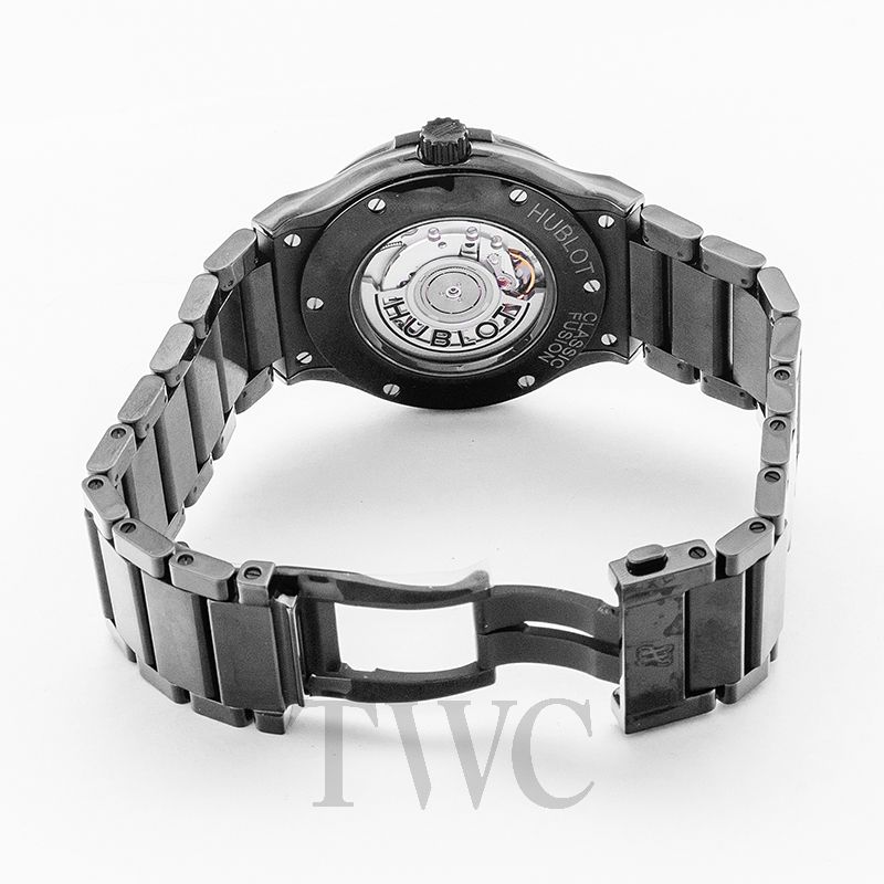 Hublot Classic Fusion 511.CM 45MM Black Dial With Leather Bracelet - OMI  Jewelry