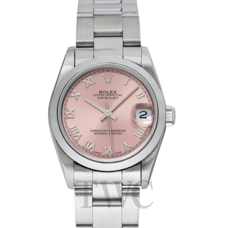 rolex with pink dial