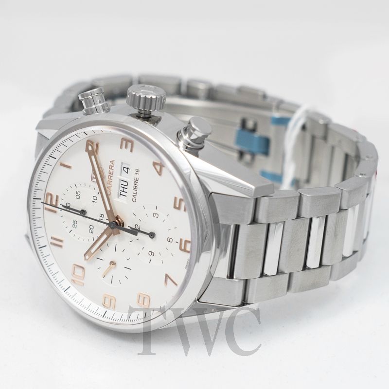 Tag Heuer Carrera Silver Dial Stainless Steel Men's Watch CV2A1AC.BA0738