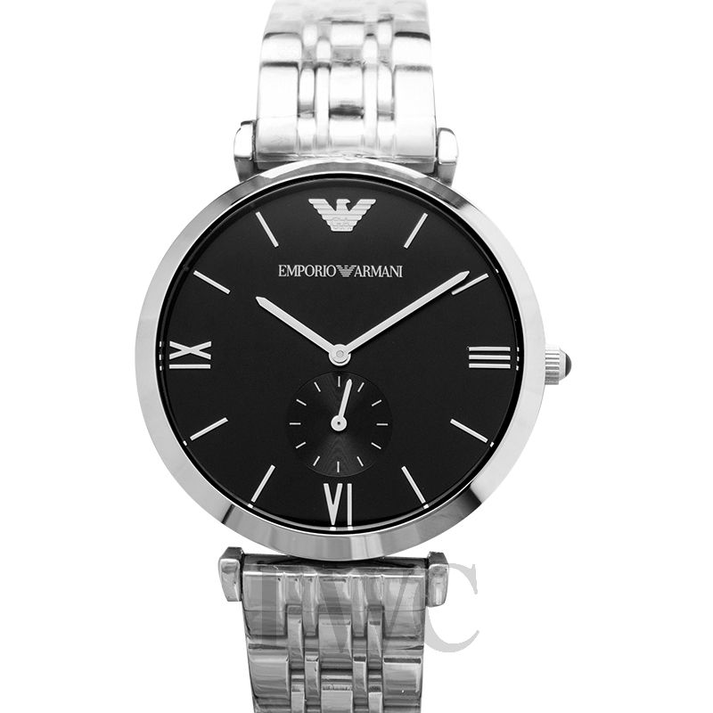 emporio armani quartz stainless steel back