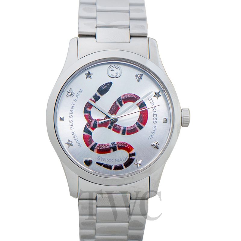 gucci timeless snake watch