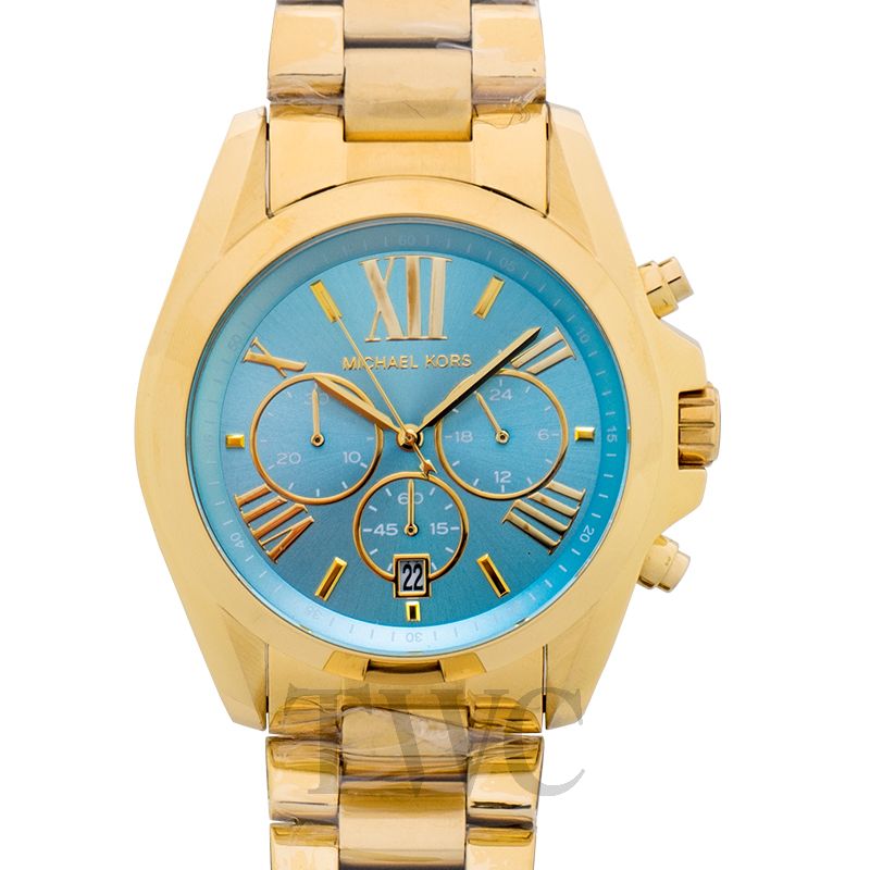 michael kors blue dial watch