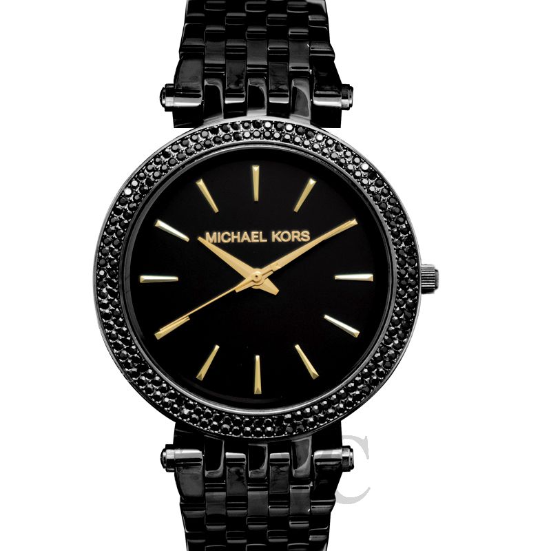 michael kors black darci watch